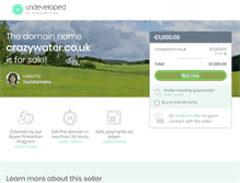 Tablet Screenshot of crazywater.co.uk
